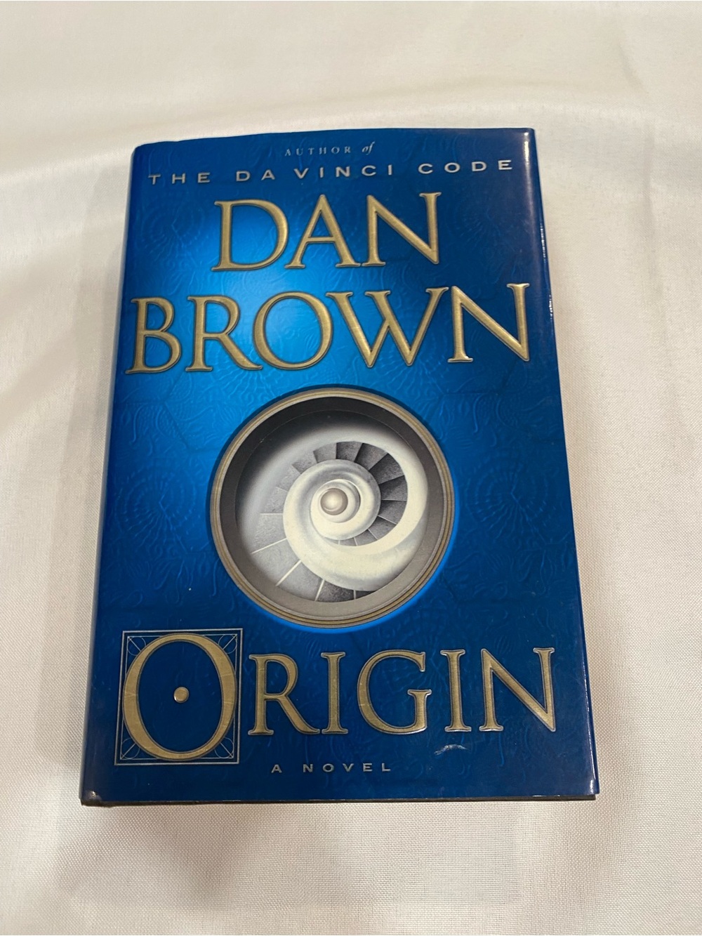 Dan Brown "Origin" Hardcover Novel - Blue and Gold